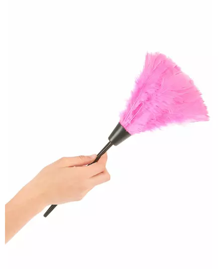 Pink feather duster