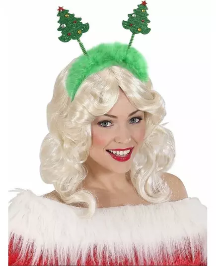 Grønt juletrepannebånd med pelsjul