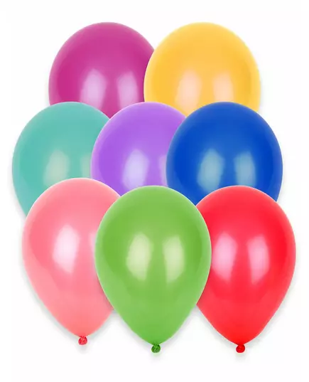 100 flerfargede ballonger 27 cm