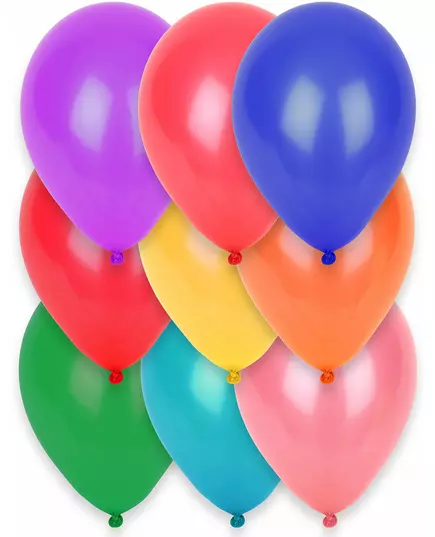 12 flerfargede ballonger 28 cm