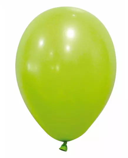 12 lysegrønne ballonger 28 cm
