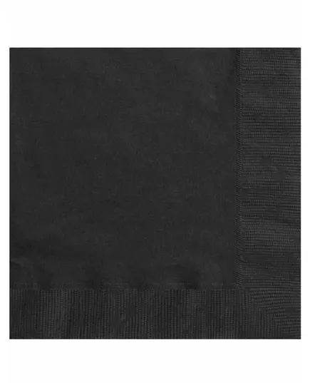 20 Black Paper Napkins 33 x 33 cm