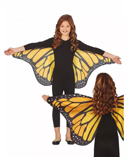 Orange butterfly wings 110 x 50 cm child