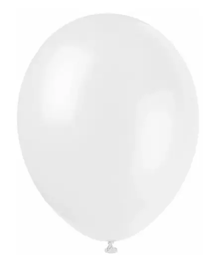 12 hvite ballonger 28 cm
