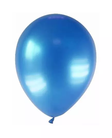 12 mørkeblå metalliske ballonger 28 cm