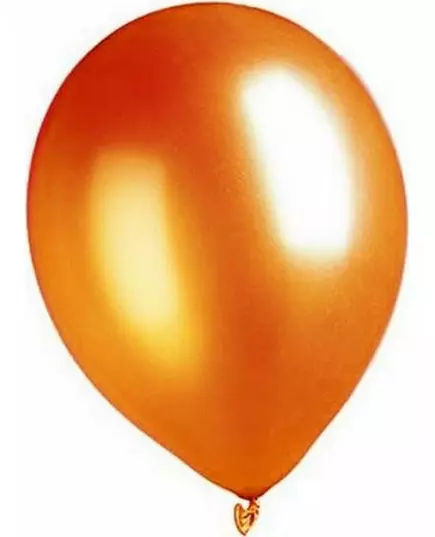 100 Metallic Orange Balloons 29 cm