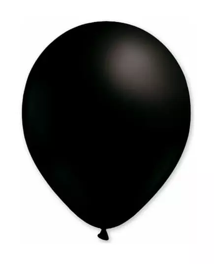 100 svarte ballonger 27 cm