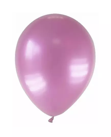 12 rosa metalliske ballonger 28 cm