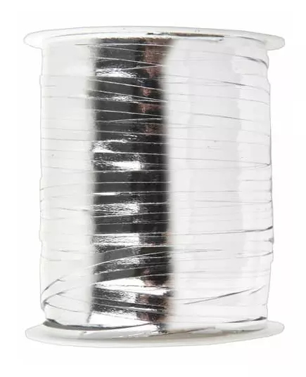 Skinnende sølvbånd 3 mm x 25 m