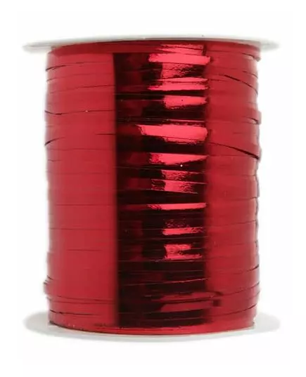 Red shiny ribbon 3 mm x 25 m