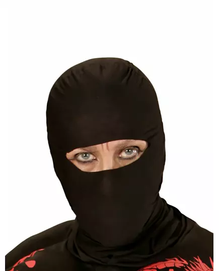 Adult black ninja hood