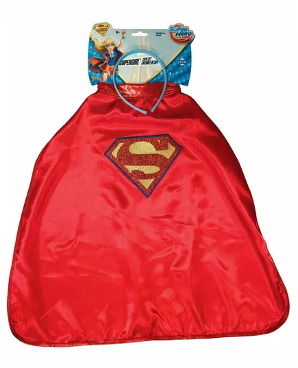 Supergirl Super Hero Girls Child Cape and Headband