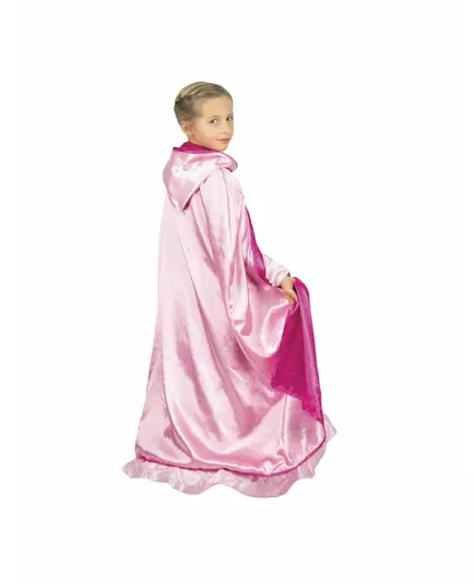 Luksuriøs rosa vendbar prinsessekåpe til barn