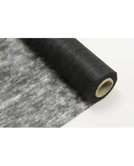 Svart non-woven bordløper 29 cm x 10 m