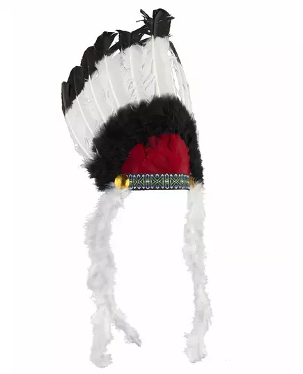 Indian headdress with feathers for adults