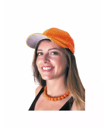 Stort oransje perlekjede for voksne