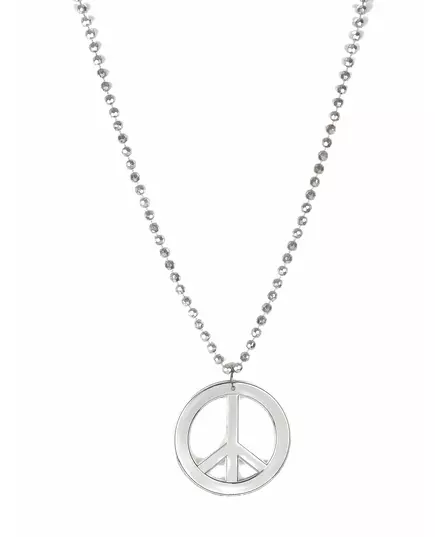Adult silver hippie necklace