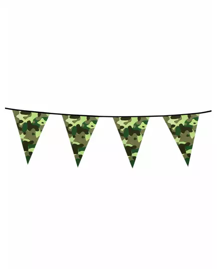 6m Camouflage Paper Pennant Garland