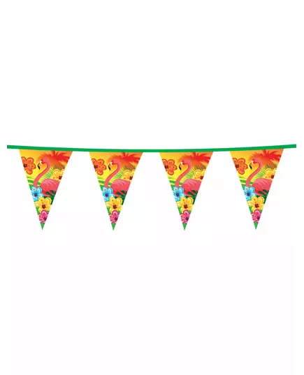 Hawaiian flamingo bunting garland