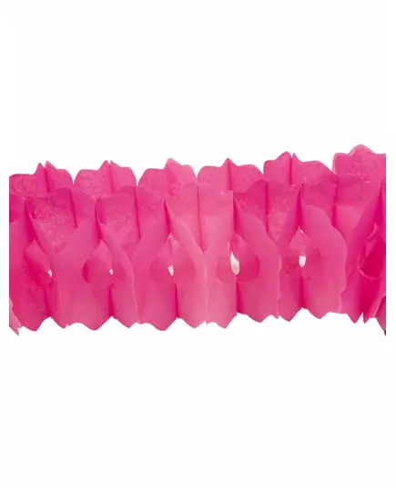 Fuchsia papirgirlander 15 cm x 4 m