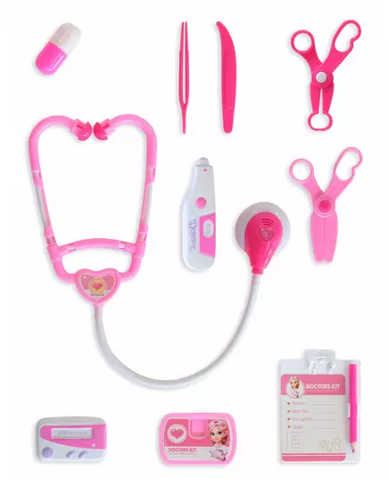 10-piece pink doctor's kit