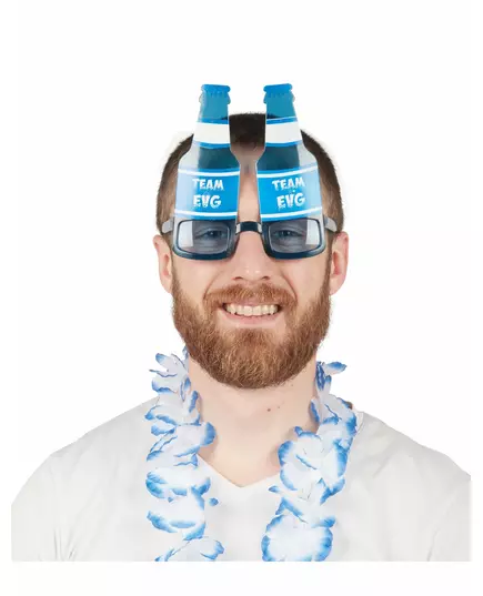 Team EVG beer bottle glasses
