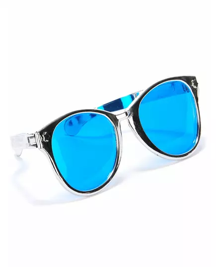 Giant silver adult glasses