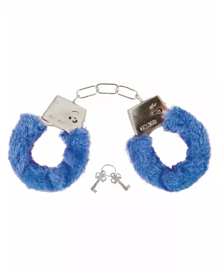 Adult blue fur handcuffs