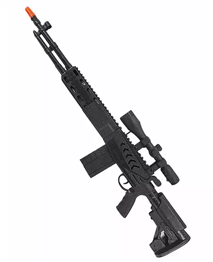 Black long submachine gun for children 71 cm