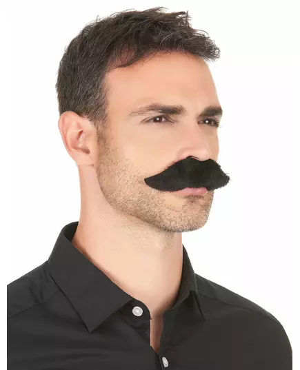 Adult black adhesive mustache