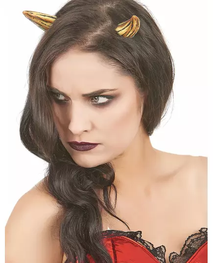 Pair of luxury adult latex devil horns