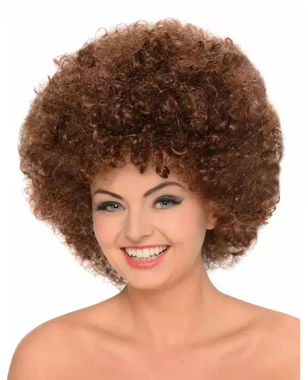 Brun afroparykk for kvinner