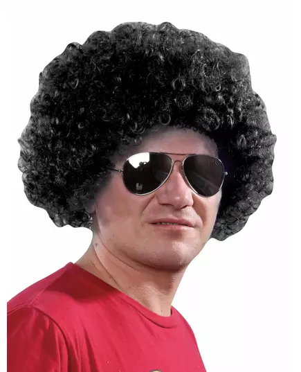 Standard svart afroparykk for voksne