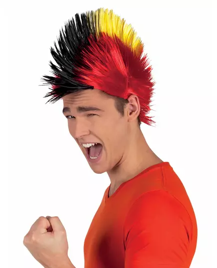 Voksen Belgia-supporter punkparykk