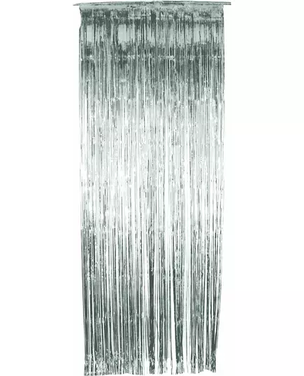 Silver shimmer curtain 91 x 244 cm