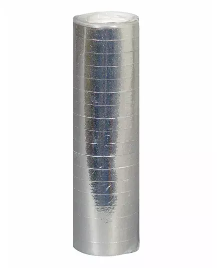 4m roll of silver streamers
