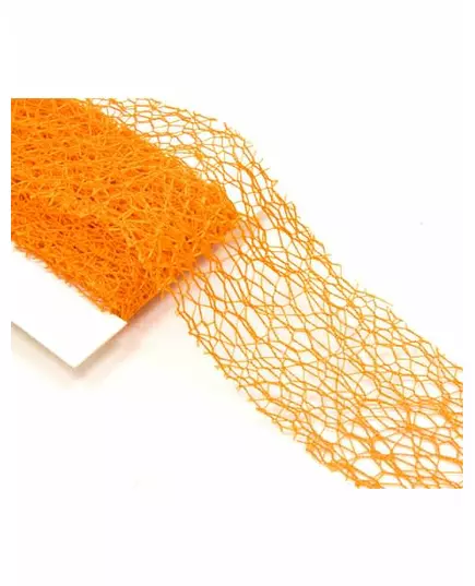Oransje pyntebånd 3 m x 4 cm