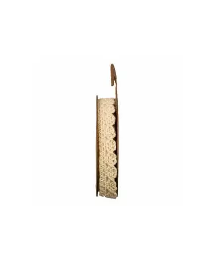 Elfenbensfarget blonde selvklebende stofftape 10 mm x 2 m