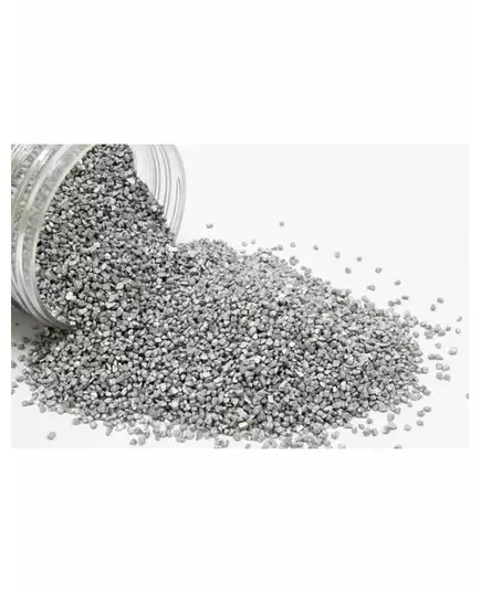 Metallisk sølvsand 400 gr