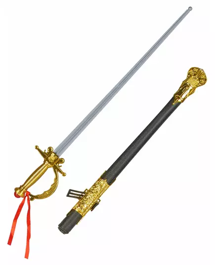 Republican saber with golden plastic handle for adults, 66 cm