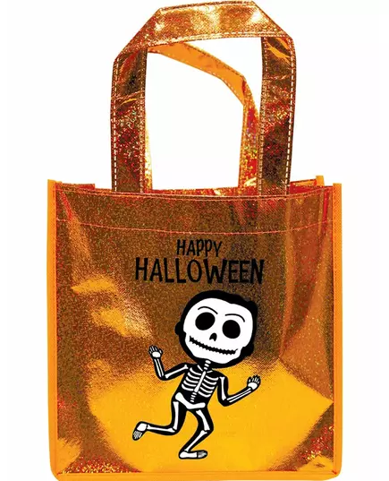 Orange skeleton sequin bag
