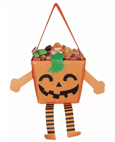 Small pumpkin bag with arms and legs 17 cm