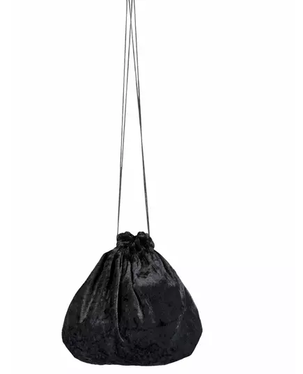 Svart fløyelsveske 27 cm