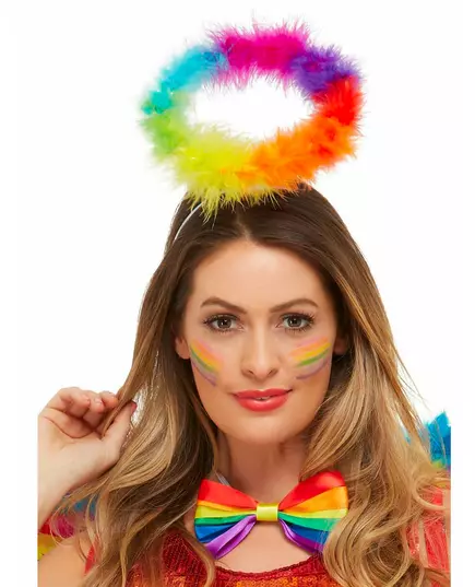 Adult multicolored angel halo headband