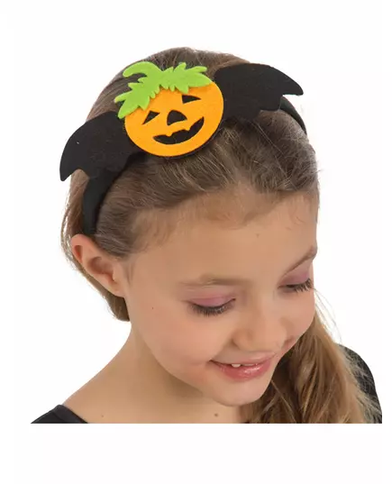 Children's felt pumpkin headband