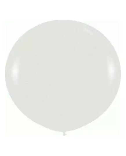Kjempestor hvit lateksballong 80 cm