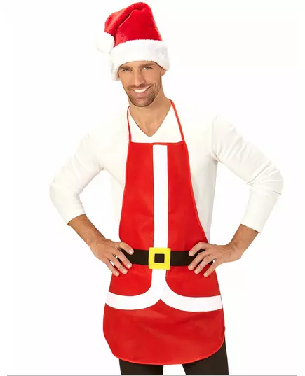 Red apron 75 X 54 cm Christmas