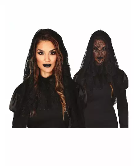 Adult black mantilla veil