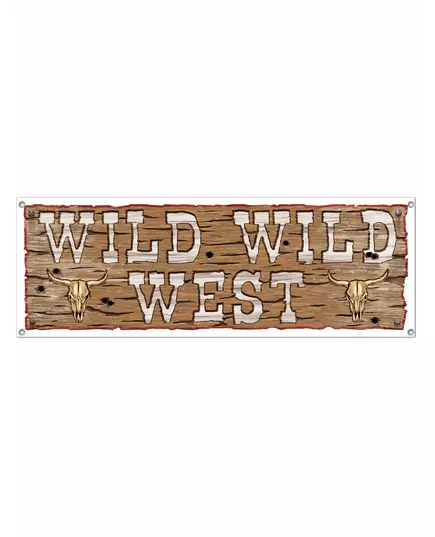 Vill vest plastbanner 1,5 m x 53,3 cm