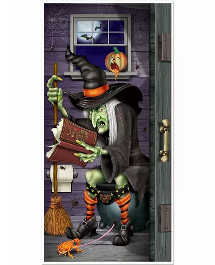 Witch Toilet Door Decoration 76 x 152 cm